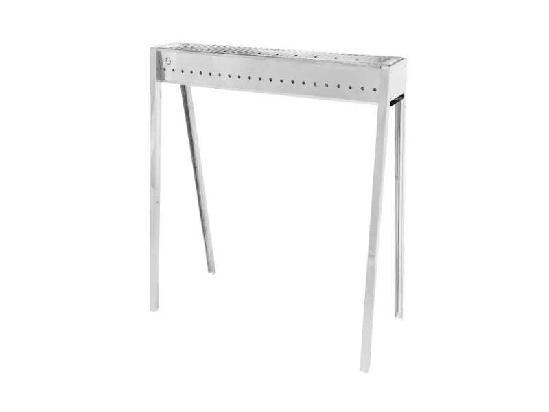 Griglia 80 BBQ Lisa ferro cromato 15x80cm compatibile cuocispiedini da 80cm