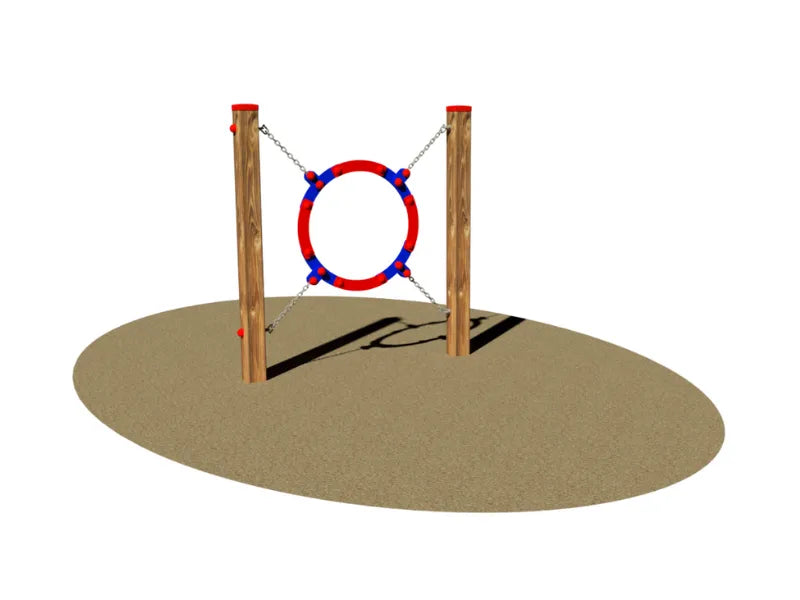 Passaggio Circolare e Mobile Giochipark legno pino PEHD 80x9x128 / 113x7x120cm - Passaggio circolare mobile