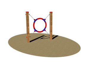 Passaggio Circolare e Mobile Giochipark legno pino PEHD 80x9x128 / 113x7x120cm - Passaggio circolare mobile