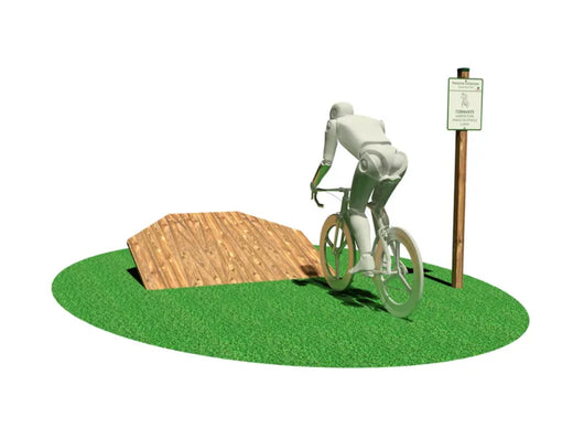 Tornante 3205 Giochipark legno pino EN 1176 cm 140x174x45h tubolare acciaio