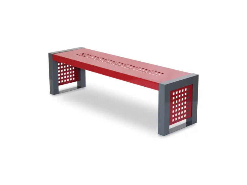 Panca Empire Giochipark metallo zincato verniciato RAL 7011/9006 o 7011/3003 - RAL 7011/3003