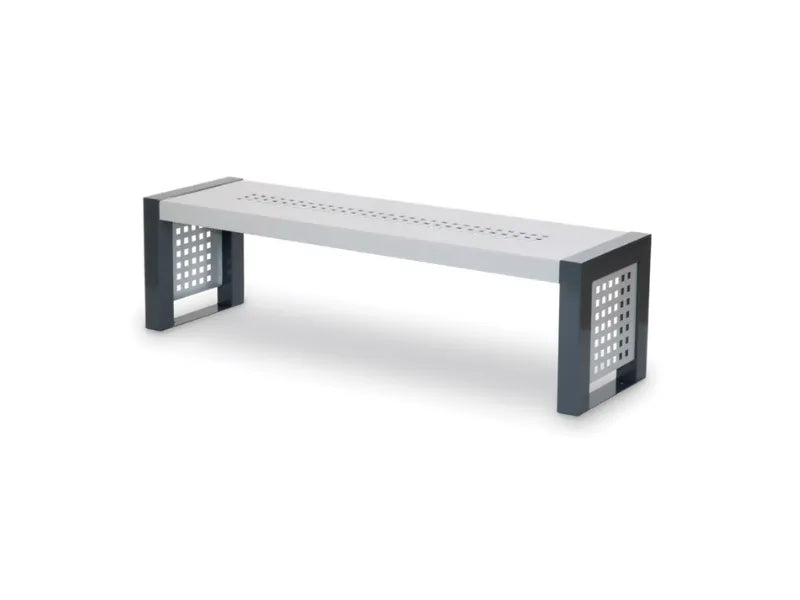 Panca Empire Giochipark metallo zincato verniciato RAL 7011/9006 o 7011/3003 - RAL 7011/9006