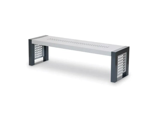 Panca Empire Giochipark metallo zincato verniciato RAL 7011/9006 o 7011/3003 - RAL 7011/9006