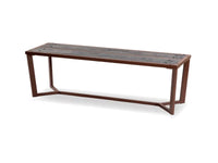 Panca Libra 234 Giochipark legno metallo zincato verniciato 150x45x45h - Corten/Grigio