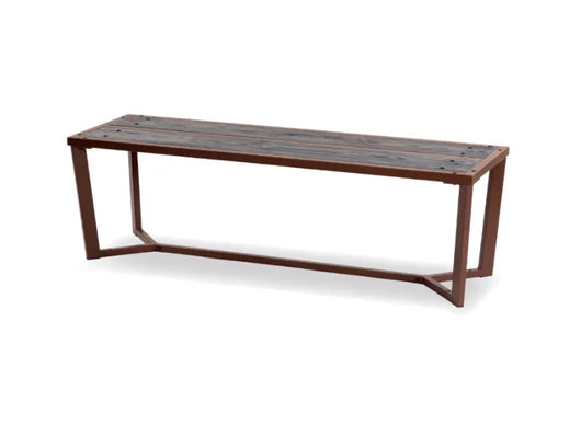 Panca Libra 234 Giochipark legno metallo zincato verniciato 150x45x45h - Corten/Grigio
