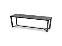 Panca Libra 234 Giochipark legno metallo zincato verniciato 150x45x45h - Grigio Micaceo/Grigio