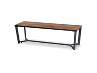 Panca Libra 234 Giochipark legno metallo zincato verniciato 150x45x45h - Grigio Micaceo/Marrone