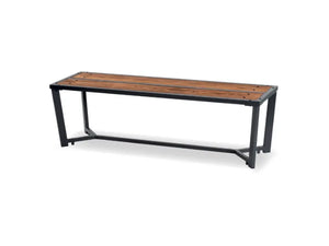 Panca Libra 234 Giochipark legno metallo zincato verniciato 150x45x45h - Grigio Micaceo/Marrone