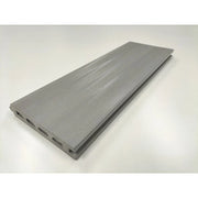 Pavimento esterno WPC grigio chiaro zigrinato, listoni 300 cm con clip fissaggio nascosto per terrazzo giardino - Esterni da Vivere