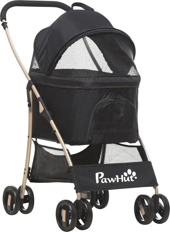 Carriolo per Cani 2-in-1 | Carriolo Portatile per Cani con Ripiegamento