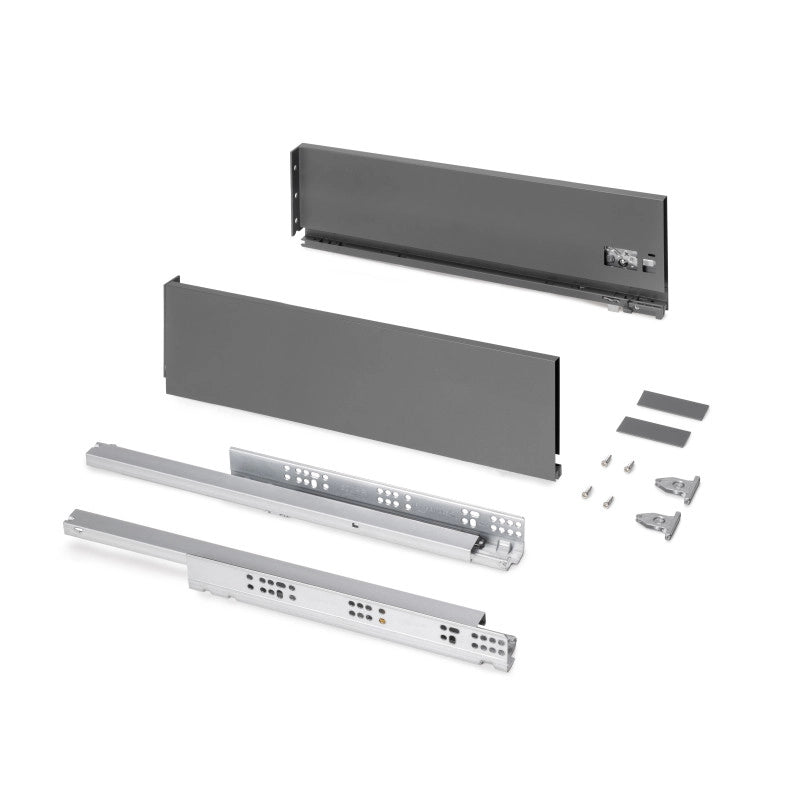 Cassetto esterno Protone 30kg, guide di estrazione totale con una chiusura soft, altezza 178mm, profondità 350mm, Acc..
