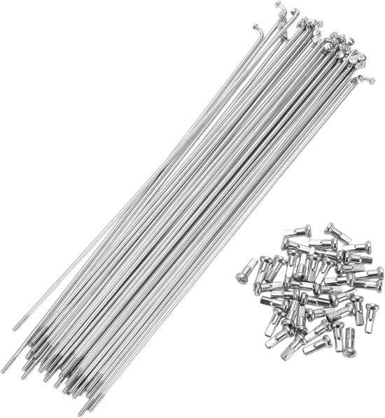 Set di Spaziatura per Pneumatici 36 pezzi - Materiale in Acciaio di Carbonio - Diametro 210mm - Spessore 14G - Resistente ai Shock - Colore Argento - Upgrade per Durata