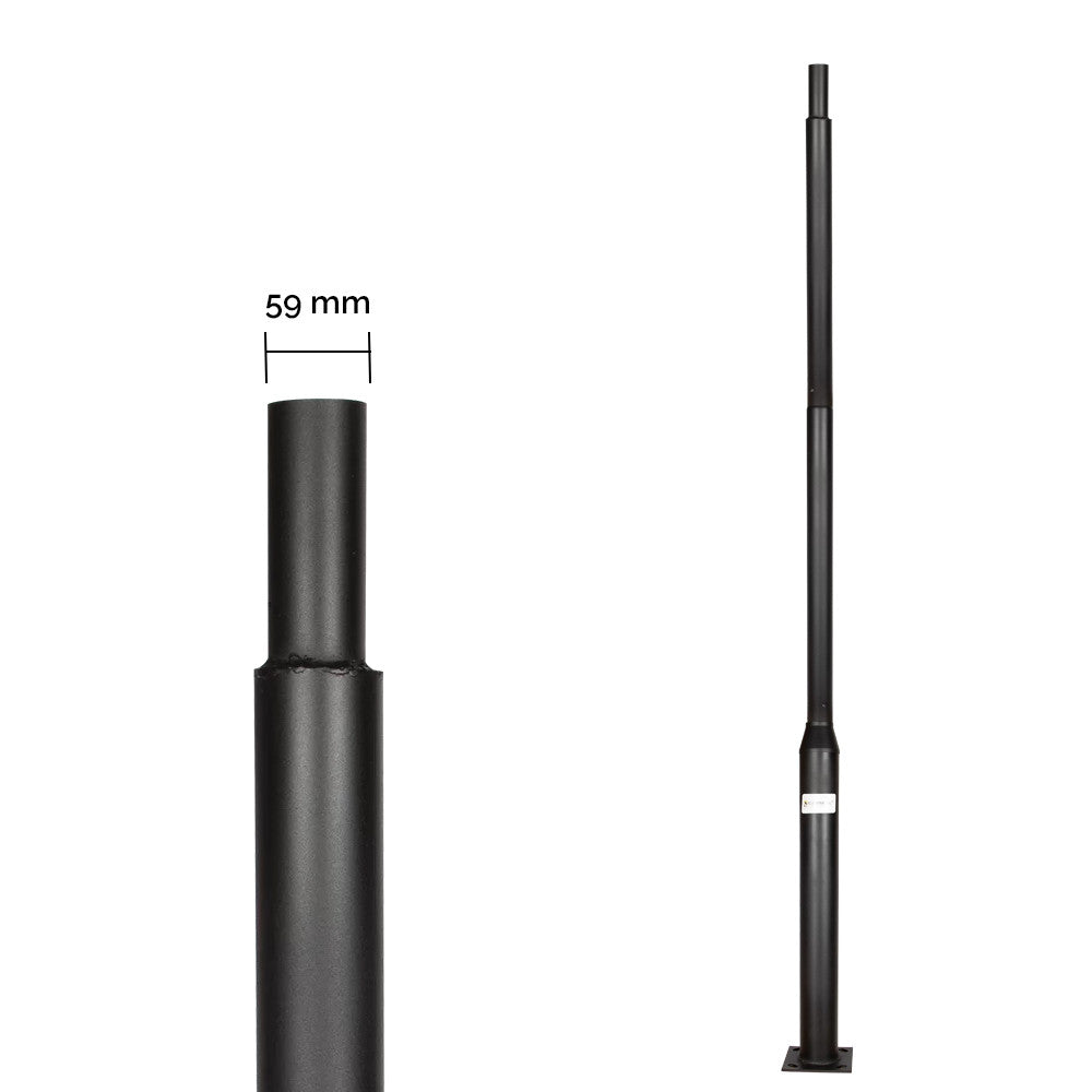 PALO Per Lampione da Giardino 2,8 Metri Imboccatura d.59 mm