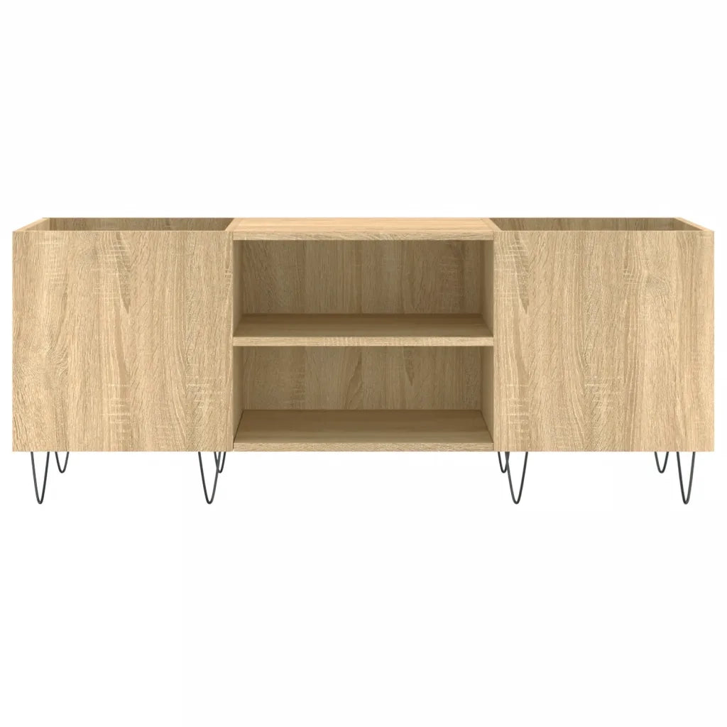 Mobile Porta Dischi Rovere Sonoma 121x38x48cm Legno Multistrato 831679
