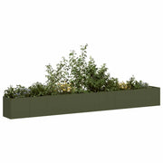 Fioriera Verde Oliva 360x40x40 cm in Acciaio Laminato a Freddo 860699