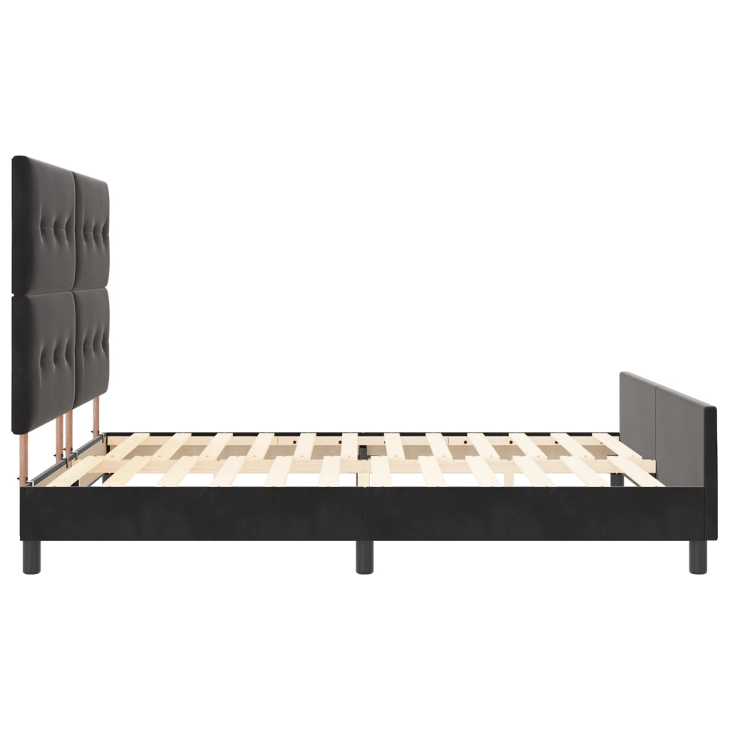 Letto in Velluto Nero  180x200 cm