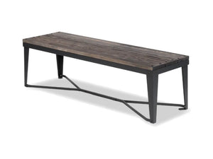 Panca Aries 235 Giochipark legno metallo zincato verniciato 150x45x45h - Grigio Micaceo/Grigio