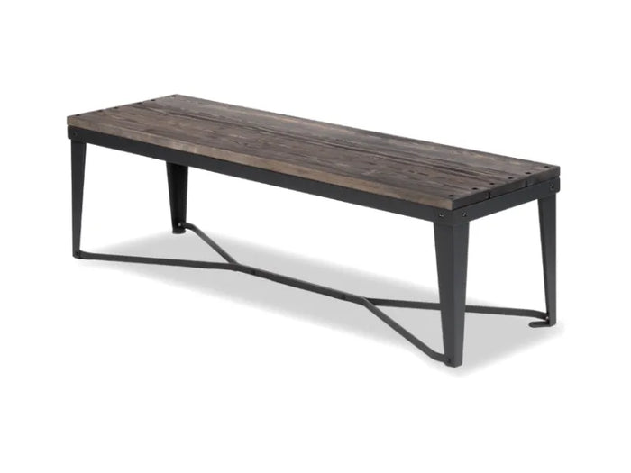 Panca Aries 235 Giochipark legno metallo zincato verniciato 150x45x45h - Grigio Micaceo/Grigio