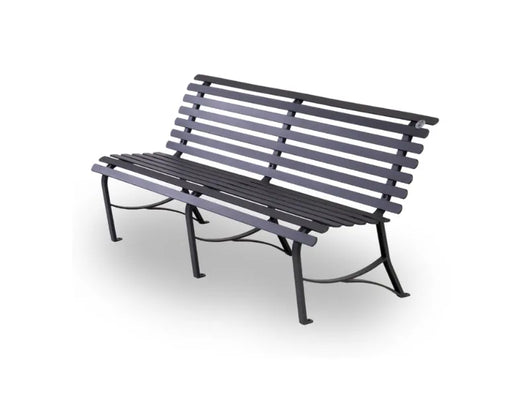 Panca Royal 249 Giochipark metallo schienale verniciata grigio micaceo