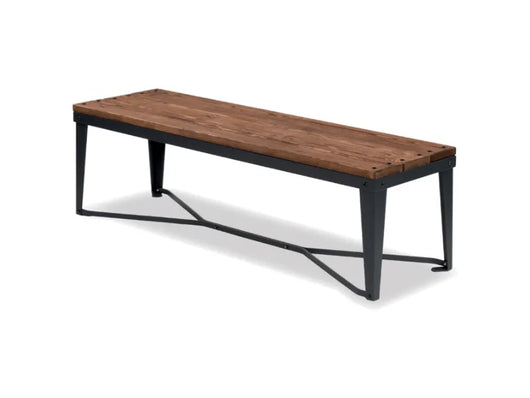 Panca Aries 235 Giochipark legno metallo zincato verniciato 150x45x45h - Grigio Micaceo/Marrone