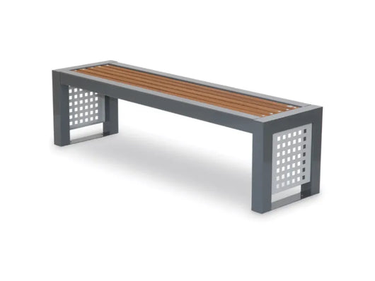 Panca Astoria Giochipark legno metallo zincato verniciato RAL7011 RAL9006