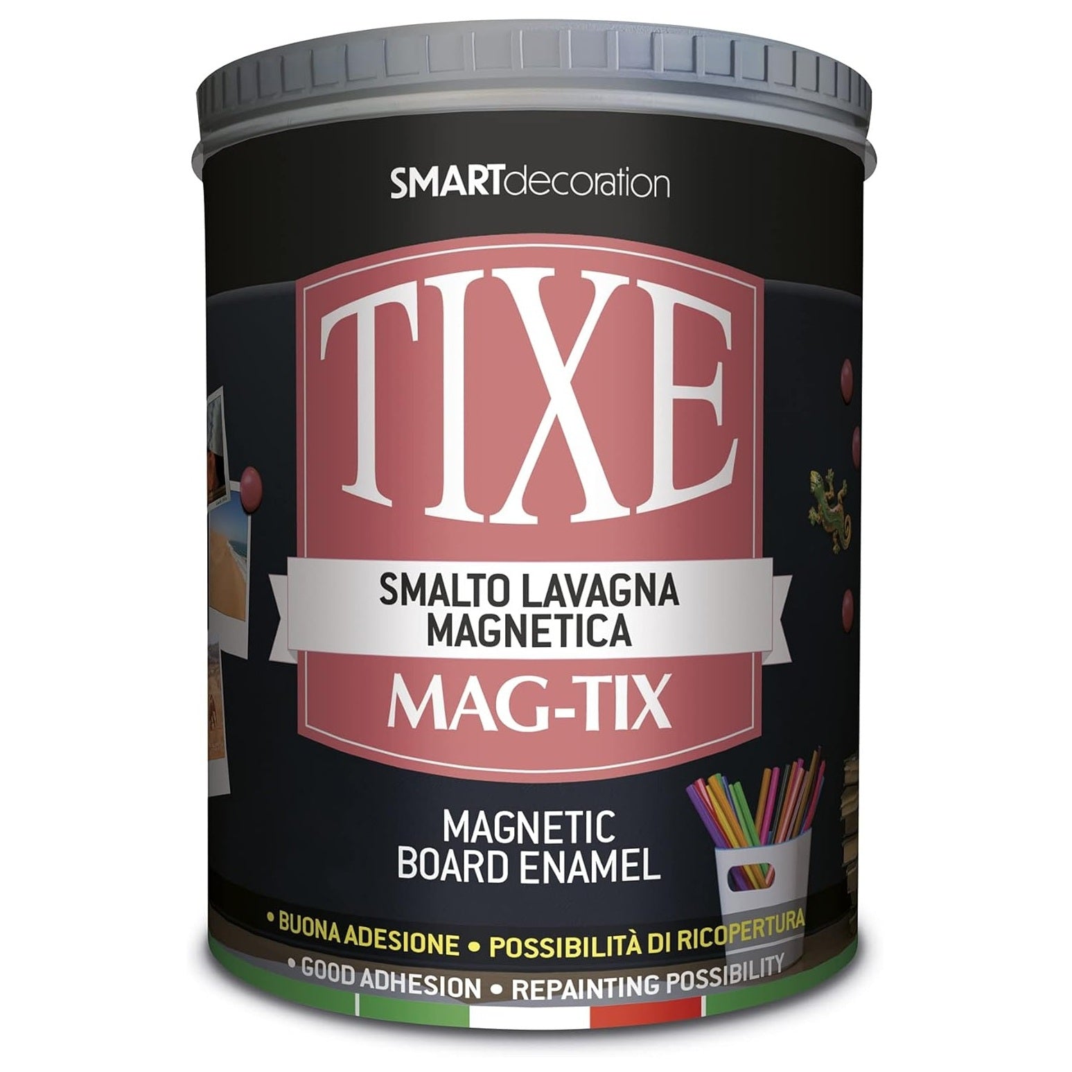 SMALTO ACQUA MAG-TIX 1L NERO LAVAGNA MAGNETICA