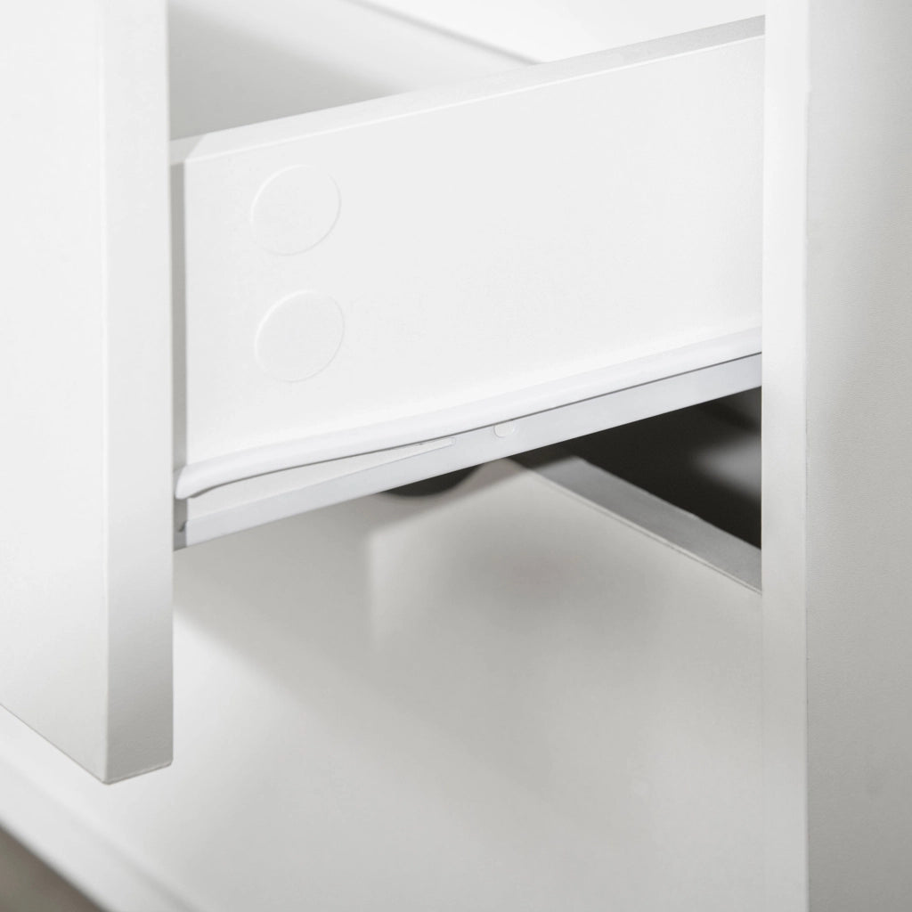 Cassettiera con 5 Cassetti ¨C Xylo ¨C Legno Bianco e Rovere 99x39x101 cm