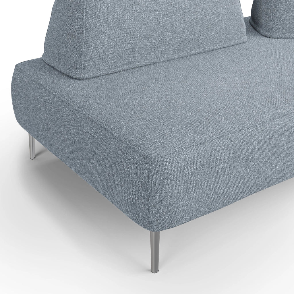Newton Divano modulare con schienali movibili T07 167 cm blu