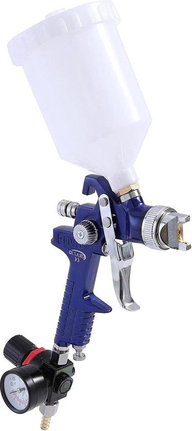 Pistola HVLP per verniciatura con regolatore di pressione dell'aria bassa 2 mm - Pistola per verniciatura ad alta precisione