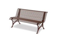 Panca Helia 150 Giochipark metallo schienale zincata verniciata UNI 11306:2020 - Corten