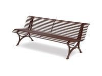 Panca Helia 200 Giochipark metallo zincato schienale verniciata UNI 11306:2020 - Corten