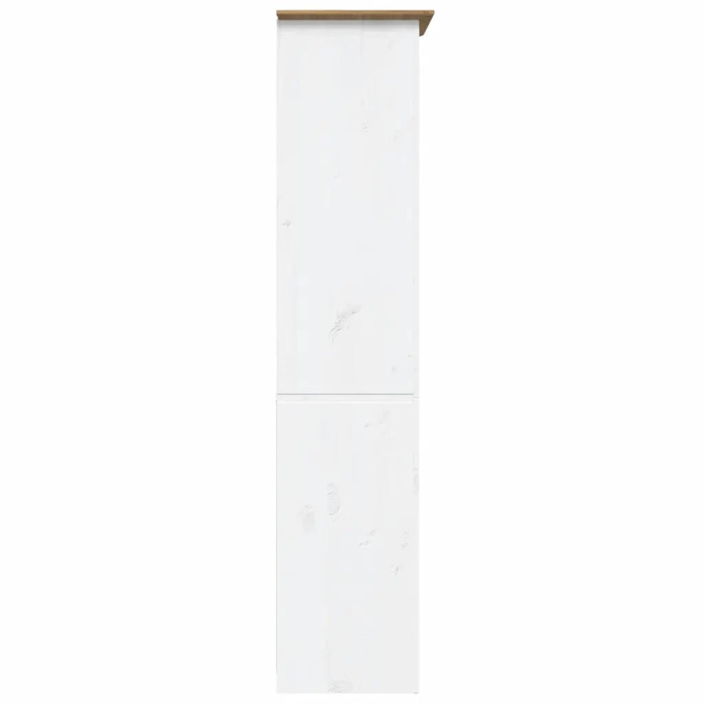 Libreria BODO 5 Ripiani 82x40x173cm Legno Massello Pino Marrone 355081
