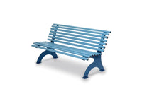 Panca Kate 552 metallo zincato schienale verniciata forno 150x65x75h colori vari - RAL 5001/5024