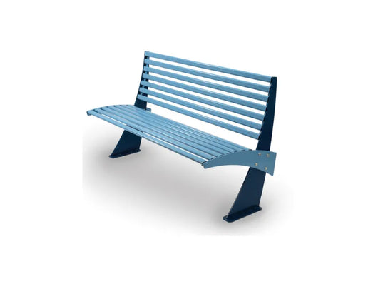 Panca Shogun 551 metallo zincato schienale verniciata 150x60x85h colori vari - RAL 5001/RAL 5024