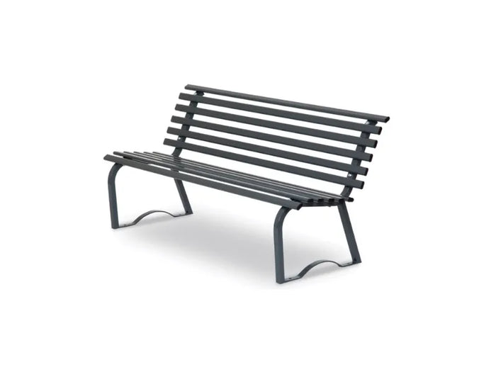 Panca Universale 150 metallo zincato schienale 150x43x74h colori vari Giochipark - RAL 7011