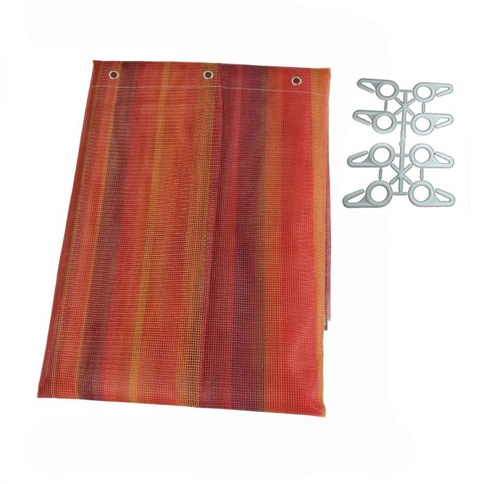 TENDA ZANZARIERA 150X250 CM ARANCIONE RIGATA PER PORTA