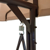 DONDOLO LISBONA 3 POSTI 194X120X173CM CAFFE'