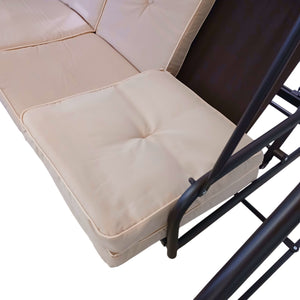 DONDOLO LISBONA 3 POSTI 194X120X173CM CAFFE'