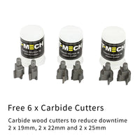 Mortasatrice per Mortasare la Serratura di Porte in Legno con 6 Tagliatori