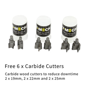 Mortasatrice per Mortasare la Serratura di Porte in Legno con 6 Tagliatori