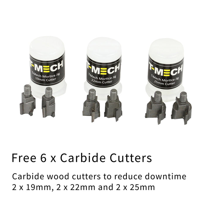 Mortasatrice per Mortasare la Serratura di Porte in Legno con 6 Tagliatori