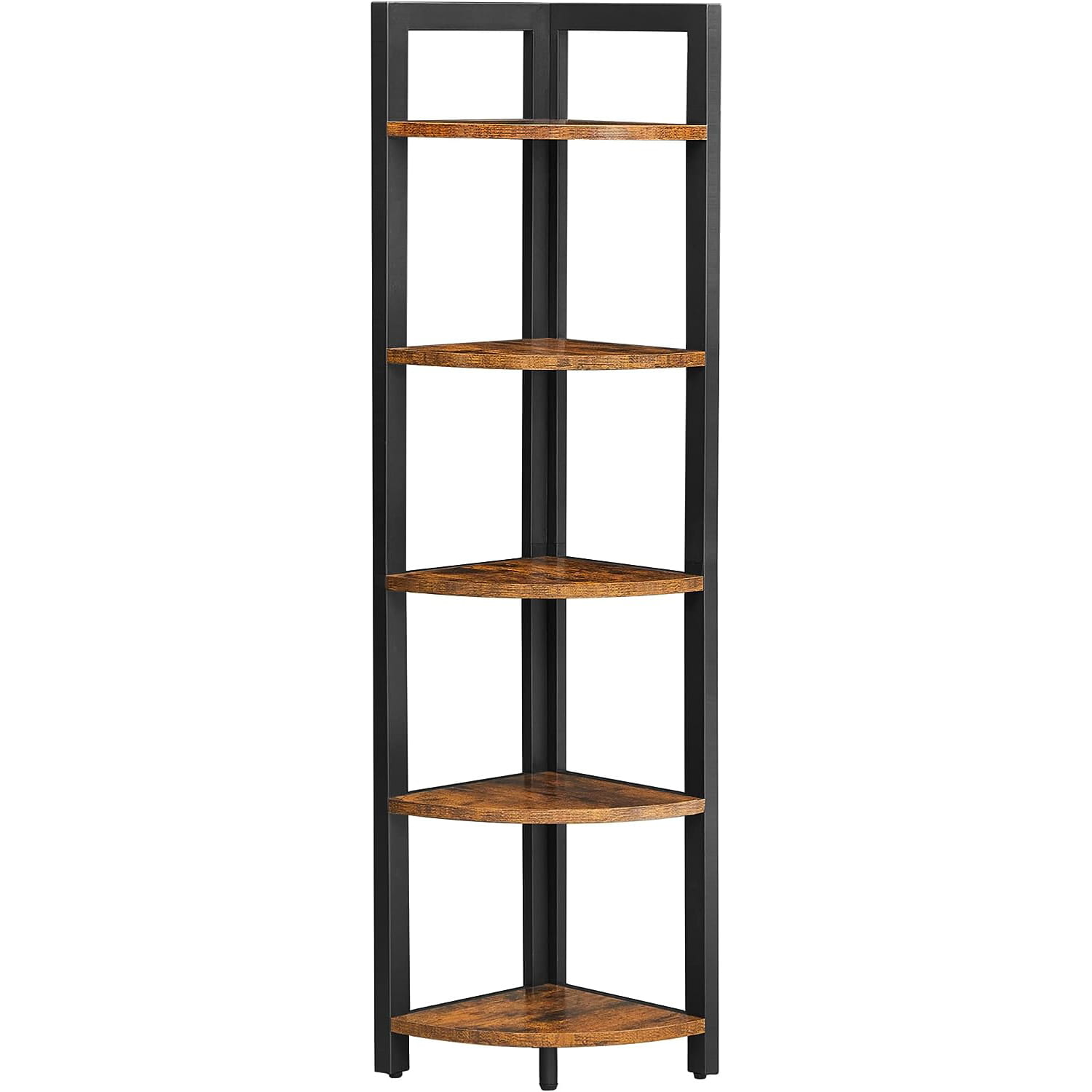 Libreria VALORA con 5 ripiani, marrone rustico, stile loft LLS803B01