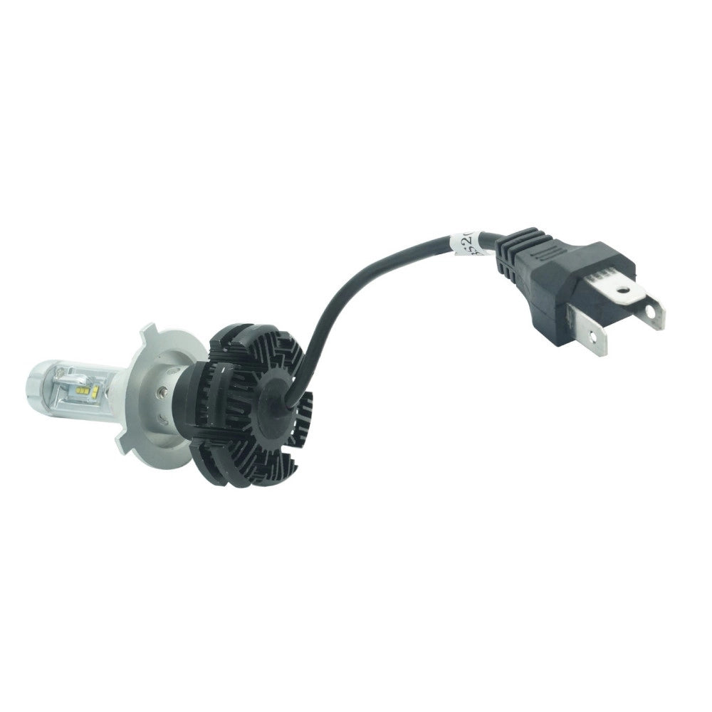 Trade Shop - Coppia Lampade Led Auto Fari H4 X3 Kit Lampadine 50w 6000 Lumen Ip67 -