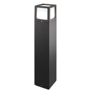 Lampada da terra Oliver Bollard Antracite con attacco E27 IP65 65cm - Rossini Group, apparecchio per esterno versatile in alluminio