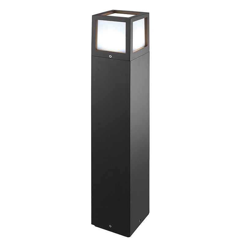 Lampada da terra Oliver Bollard Antracite con attacco E27 IP65 65cm - Rossini Group, apparecchio per esterno versatile in alluminio