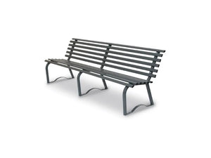 Panca Universale 200 metallo zincato schienale 200x43x74h colori vari Giochipark - RAL 7011