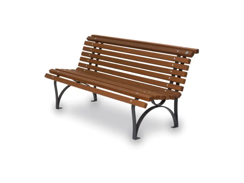 Panca Europa 533 legno metallo 170x70x79h schienale senza braccioli Giochipark