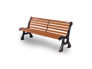 Panca Roma 524 legno metallo 170x62x78h schienale senza braccioli Giochipark - Roma Esotico