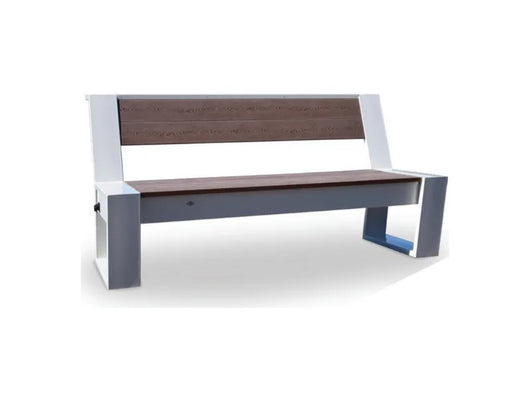 Panca Alpha 1627 smart line acciaio legno hotspot Wi-Fi speaker Bluetooth USB