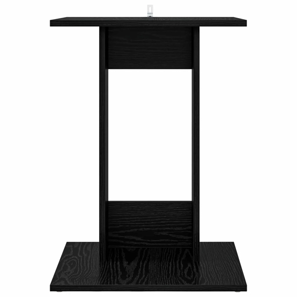 Tavolo laterale | Tavolino Rovere Nero 45 x 40 x 62,5 cm Legno multistrato